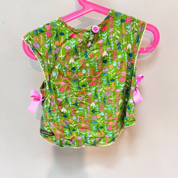 Matilda Jane Girls Floral Top Green/Pink 100%‎ Rayon Size 2T - Picture 4 of 5